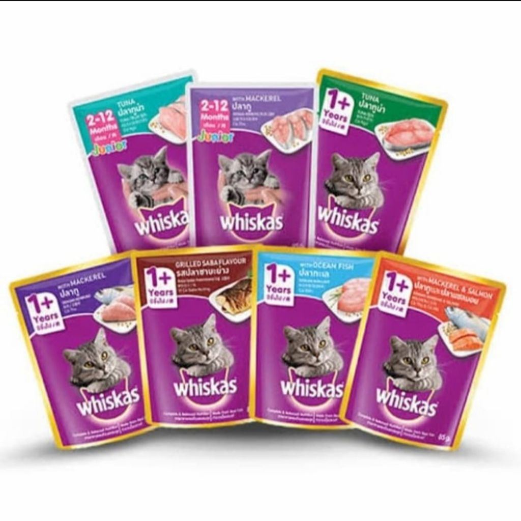 Whiskas Pouch 85gr - Makanan Basah Kucing